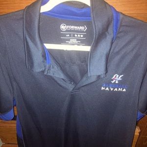 47 BRAND forward activewear mlb baseball havana flag logo polo shirt size large